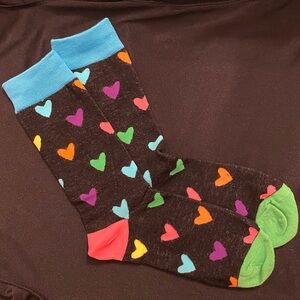 Charming Multi-Color Heart Patterned Socks | Keep love in the air with your feet